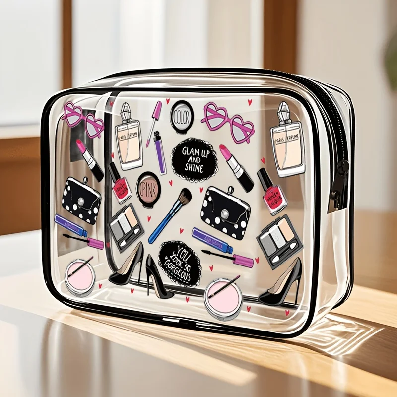 Toiletry Bag Tsa - 1 szt. Przezroczysta kosmetyczka, przezroczysta torba