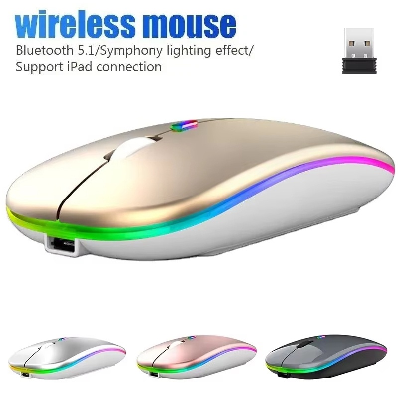 Travel Accessories Officeworks - Podwójny tryb Bluetooth 2.4G Cicha, ładowalna
