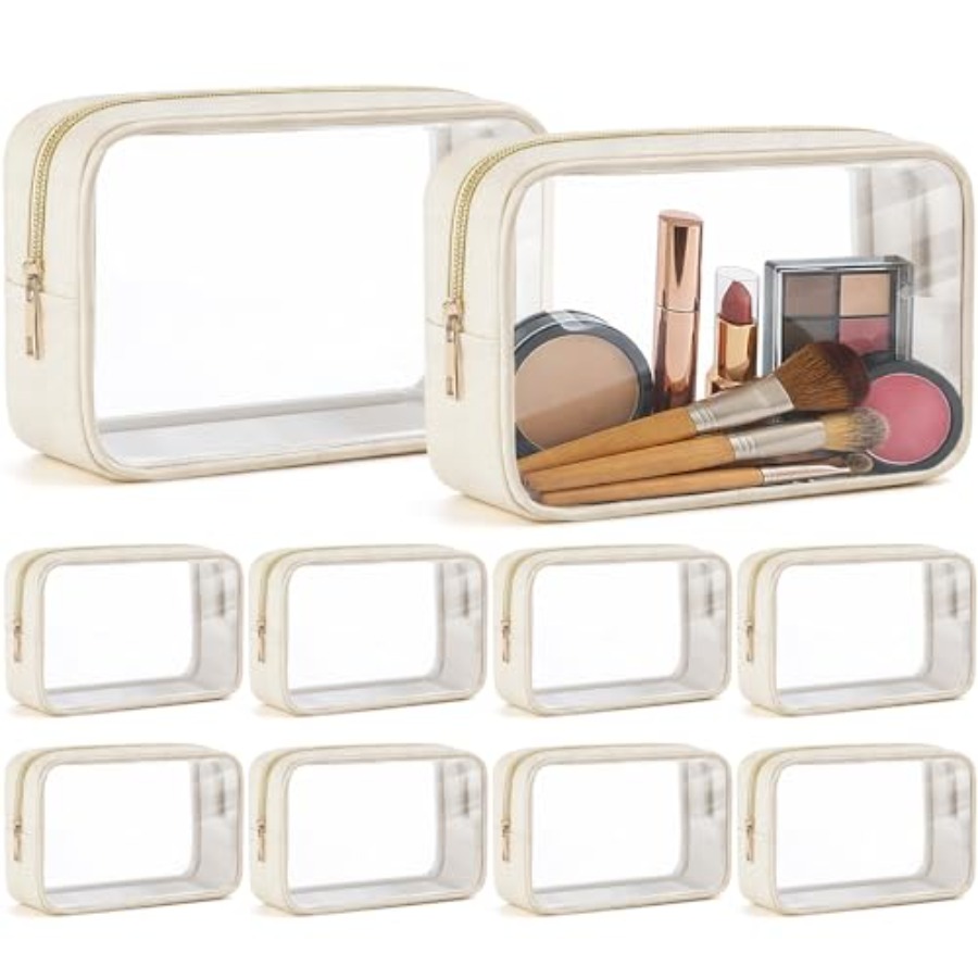 Toiletry Bag Tsa - 10 szt. Przezroczystych kosmetyczek, zestaw, zatwierdzone