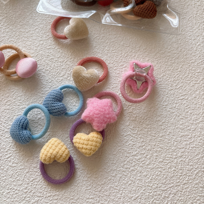 Travel Accessories For 10 Year Old Girl - 10 SZTUK Koreańskie Gumki do Włosów