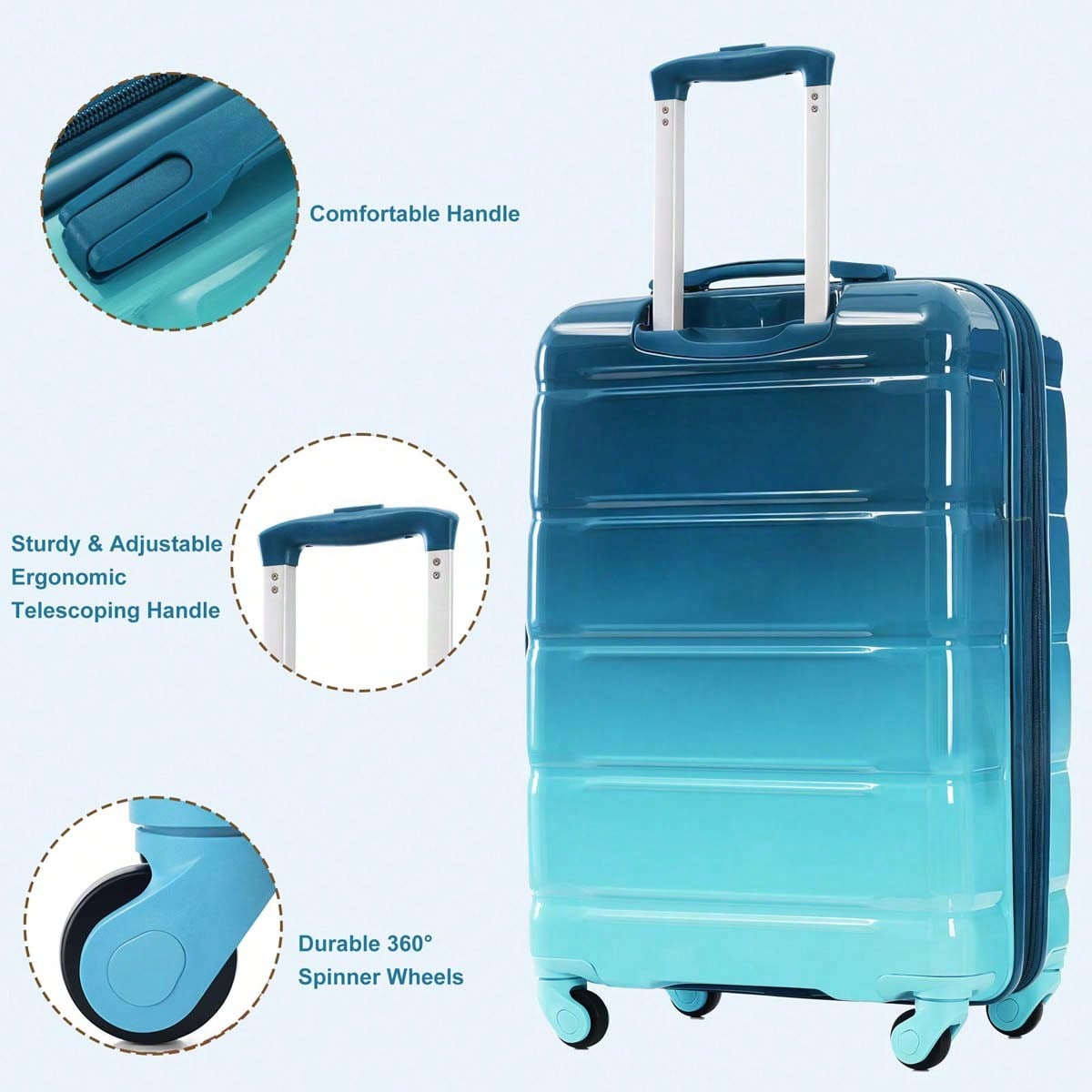 Zestaw 3 walizek MERAX – waliz – Toiletry Bag Tsa recenzja i cena
