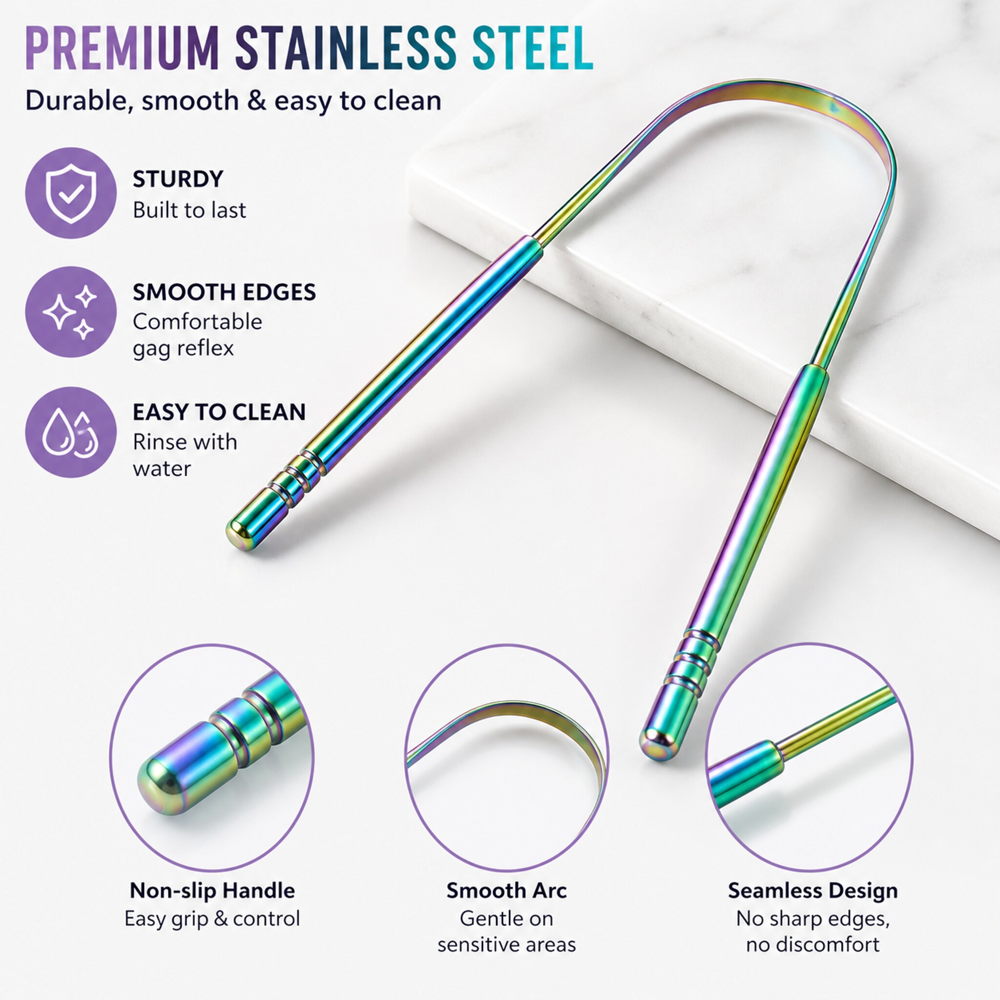 Metalowy czyścik do języka ze  – Travel Accessories Essentials recenzja i cena