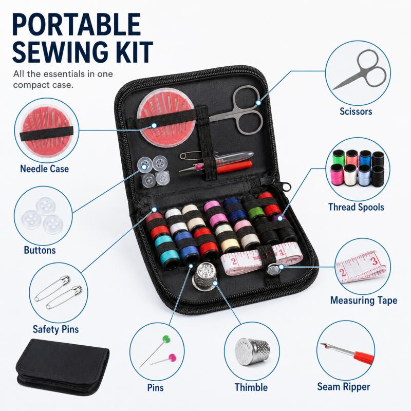 Przenośny zestaw do szycia dla – Travel Accessories To Sew recenzja i cena