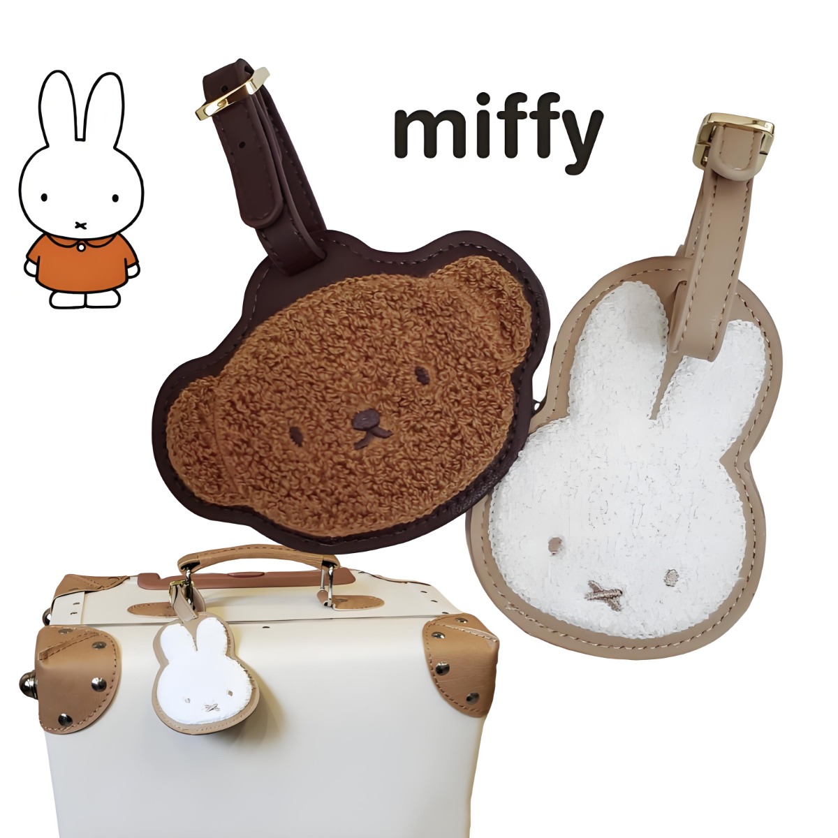 Urocza Anime Miffy Królik Bori – Luggage Tag Leather recenzja i cena
