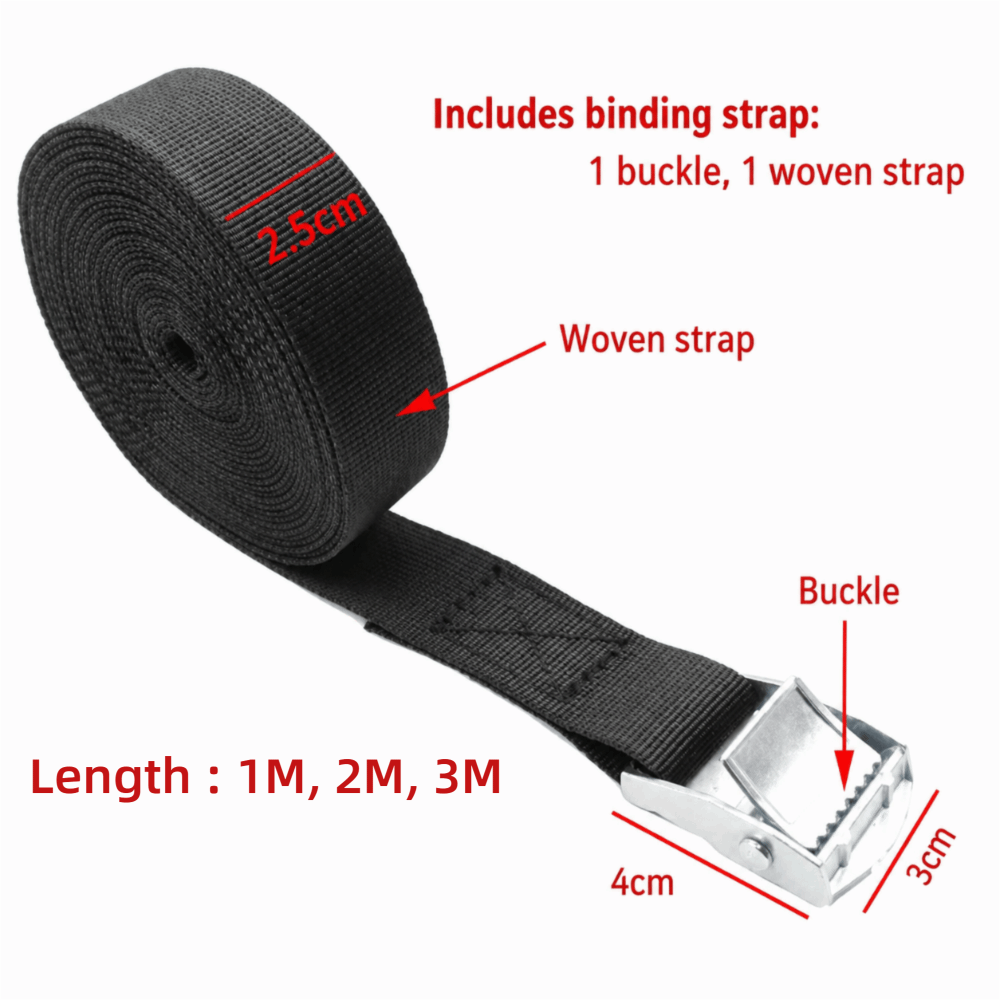 Czarne paski mocujące z metalo – Travel Accessories Luggage Straps recenzja i cena