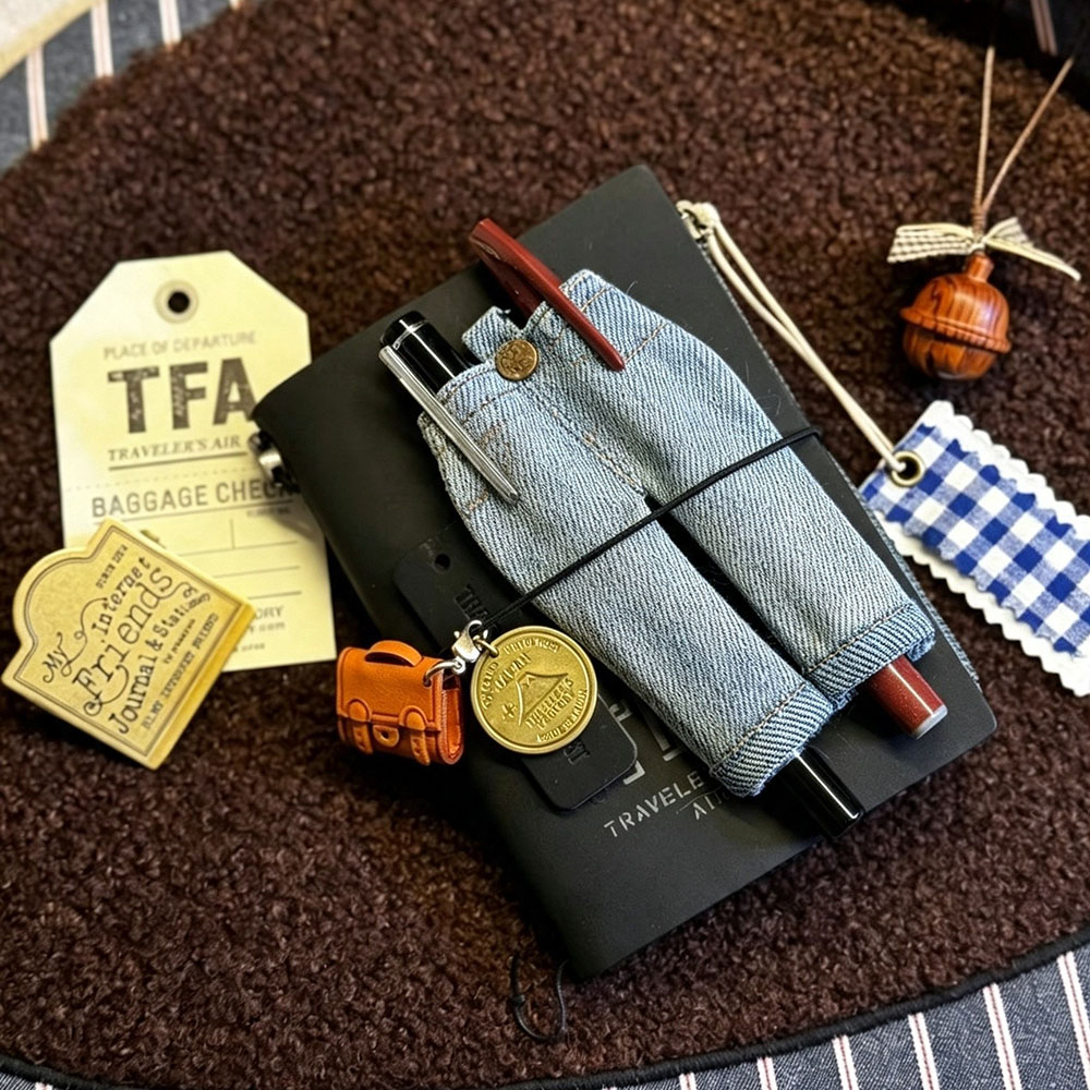 Mini etui na długopisy z tkani – Travel Notebook Journal recenzja i cena