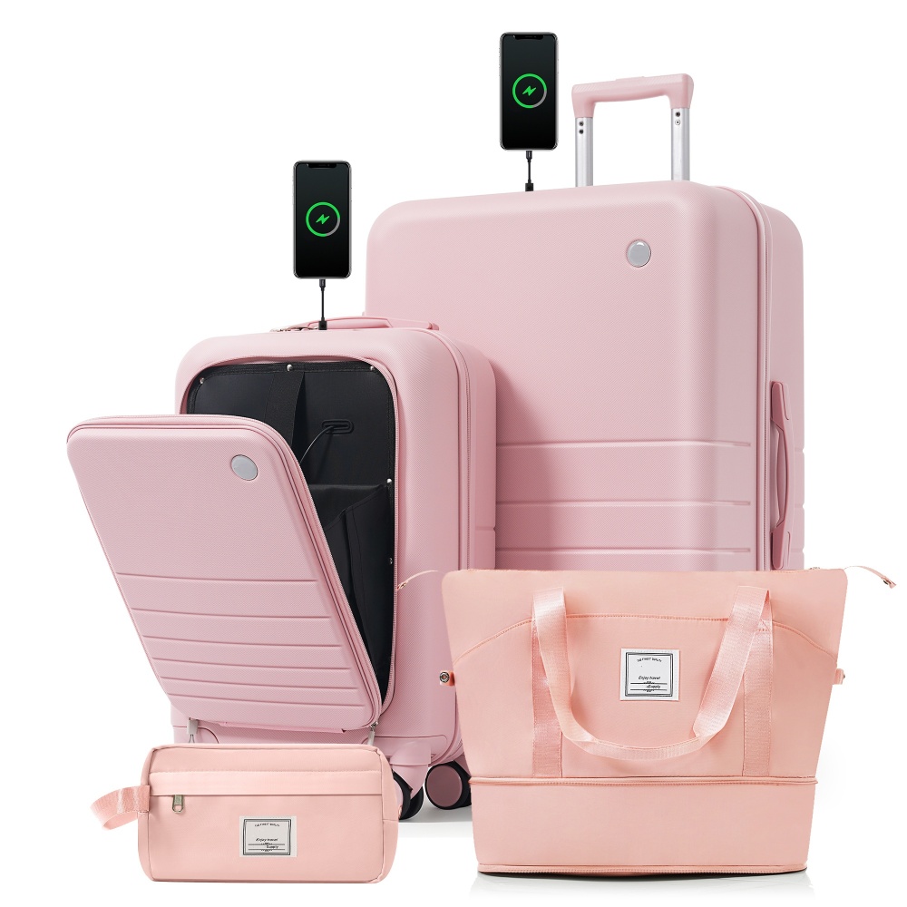 4-częściowy zestaw walizek z p – Toiletry Bag Tsa recenzja i cena