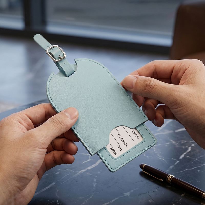 Męskie Damskie Skórzane PU Uro – Luggage Tag Leather recenzja i cena
