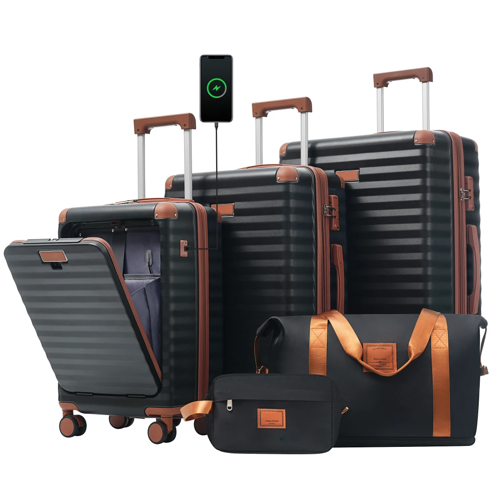 Zestawy walizek 5-częściowe z  – Toiletry Bag Tsa recenzja i cena