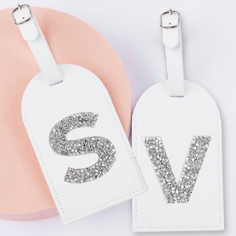 A-Z Monogram Rhinestone skórza – Luggage Tag Leather recenzja i cena