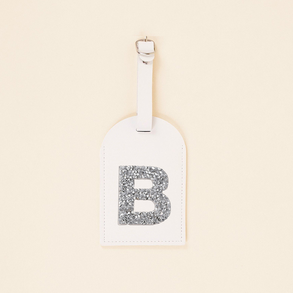 A-Z Monogram Rhinestone skórza – Luggage Tag Leather recenzja i cena