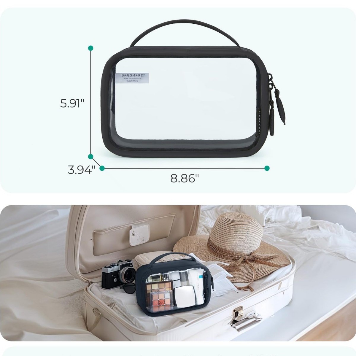 Przezroczysta kosmetyczka z PV – Toiletry Bag Tsa recenzja i cena