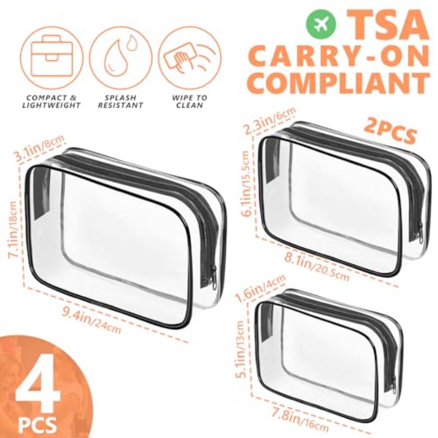 Przezroczysta kosmetyczka, prz – Toiletry Bag Tsa recenzja i cena