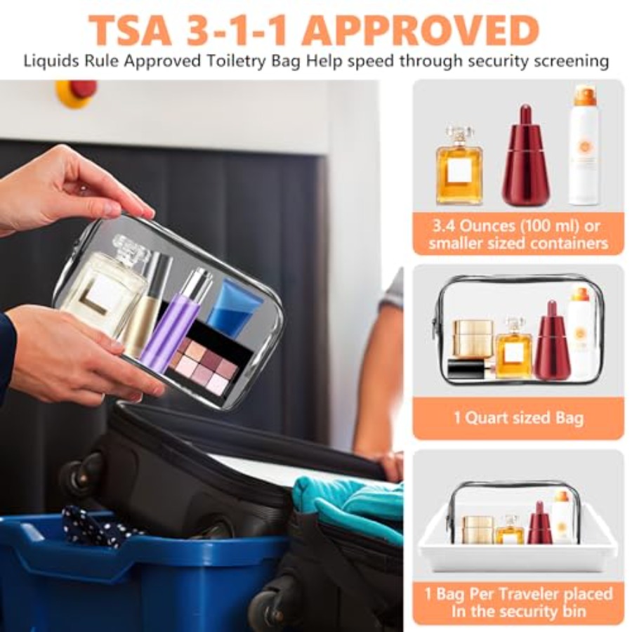 Przezroczysta kosmetyczka, prz – Toiletry Bag Tsa recenzja i cena